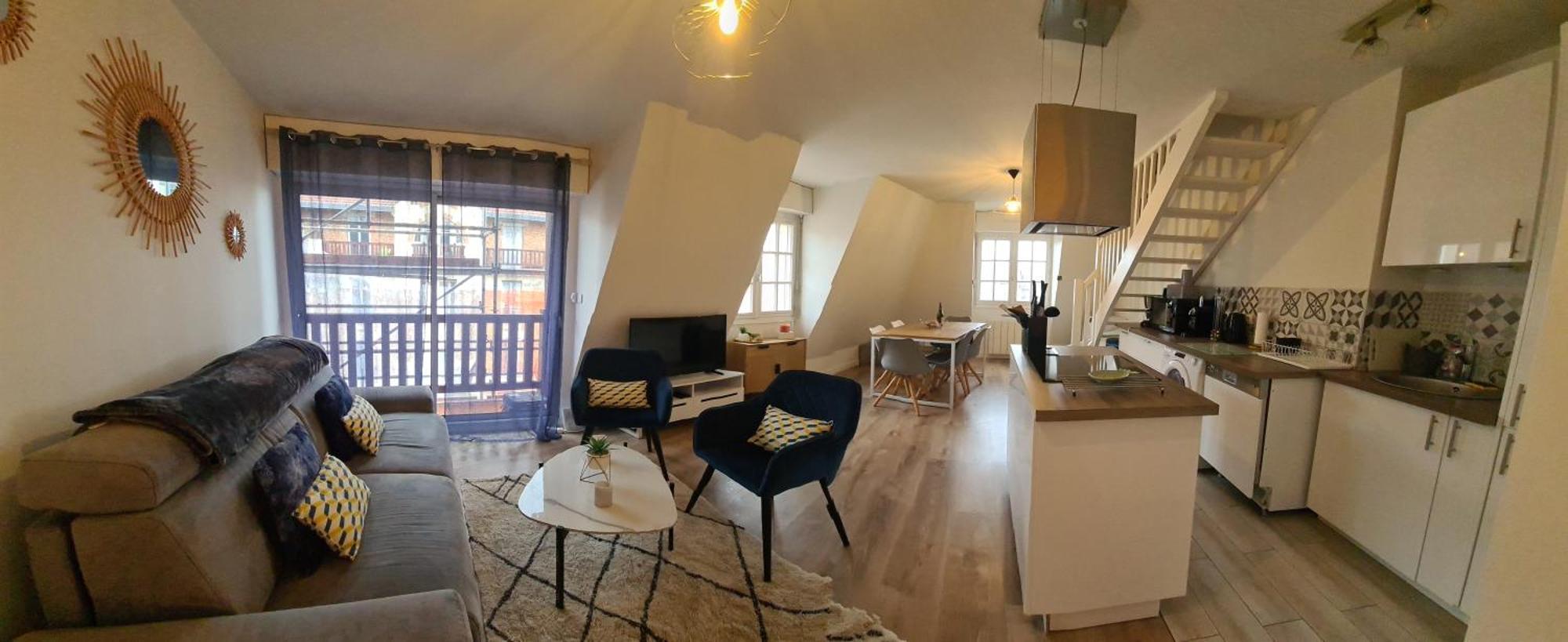Duplex Au Coeur De Deauville Avec Vue Imprenable Et Parking Prive المظهر الخارجي الصورة
